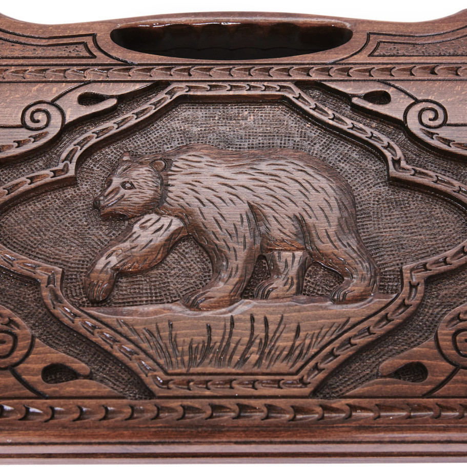 Нарды резные "Медведь" большие 60, Harutyunyan купить в Нижнем Новгороде