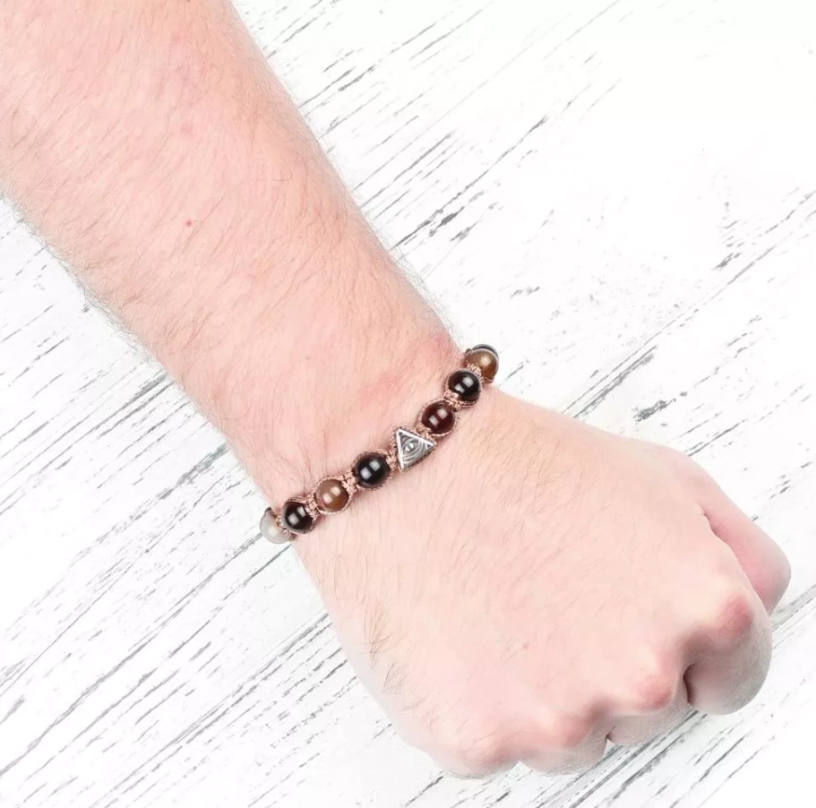 Браслет Франклин камень агат, 0.8 * 19 см купить в Нижнего Новгорода