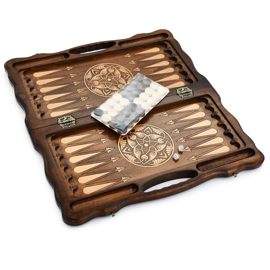 Нарды резные "Циния" средние 50, Harutyunyan купить в Нижнем Новгороде