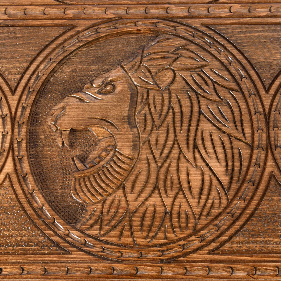 Нарды резные "Лев со звездами" большие 60, Harutyunyan купить в Нижнем Новгороде