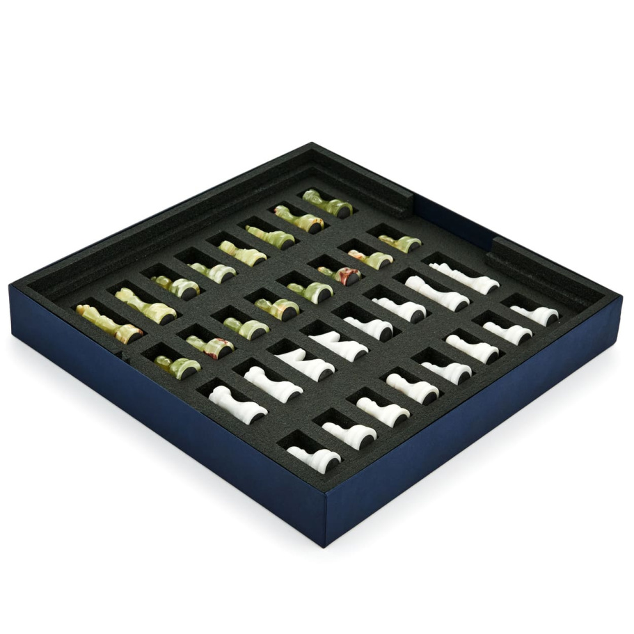 Шахматы каменные "Карфаген" мрамор и оникс 40 купить в Нижнем Новгороде