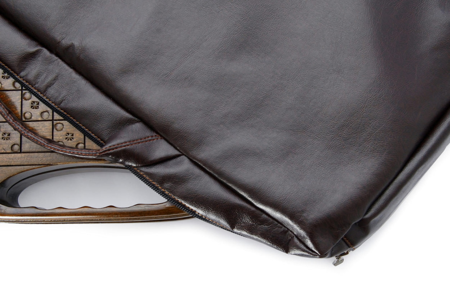 Чехол для средних нард из экокожи коричневые, Sargsyan купить в Нижнем Новгороде