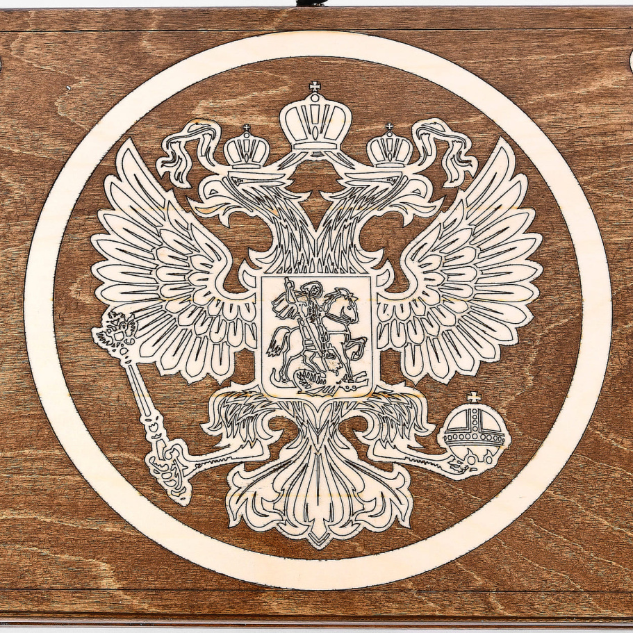 Нарды "Герб России"  большие 60, Harutyunyan купить в Нижнем Новгороде