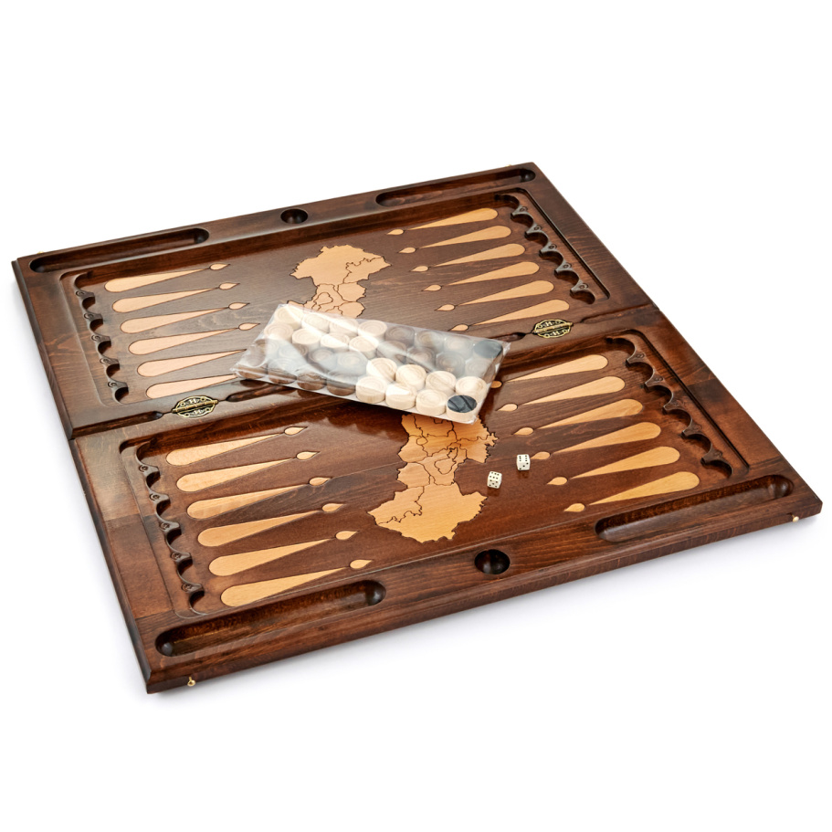 Нарды резные "Армения"  большие 60, Harutyunyan купить в Нижнем Новгороде