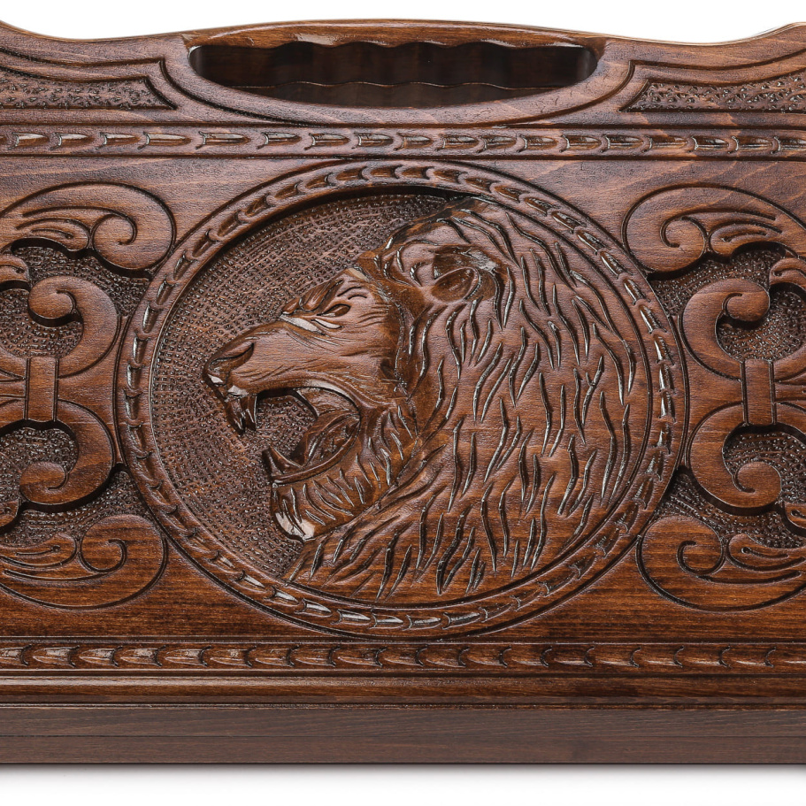 Нарды резные Агнес "Оскал Льва" средние, 50 купить в Нижнем Новгороде