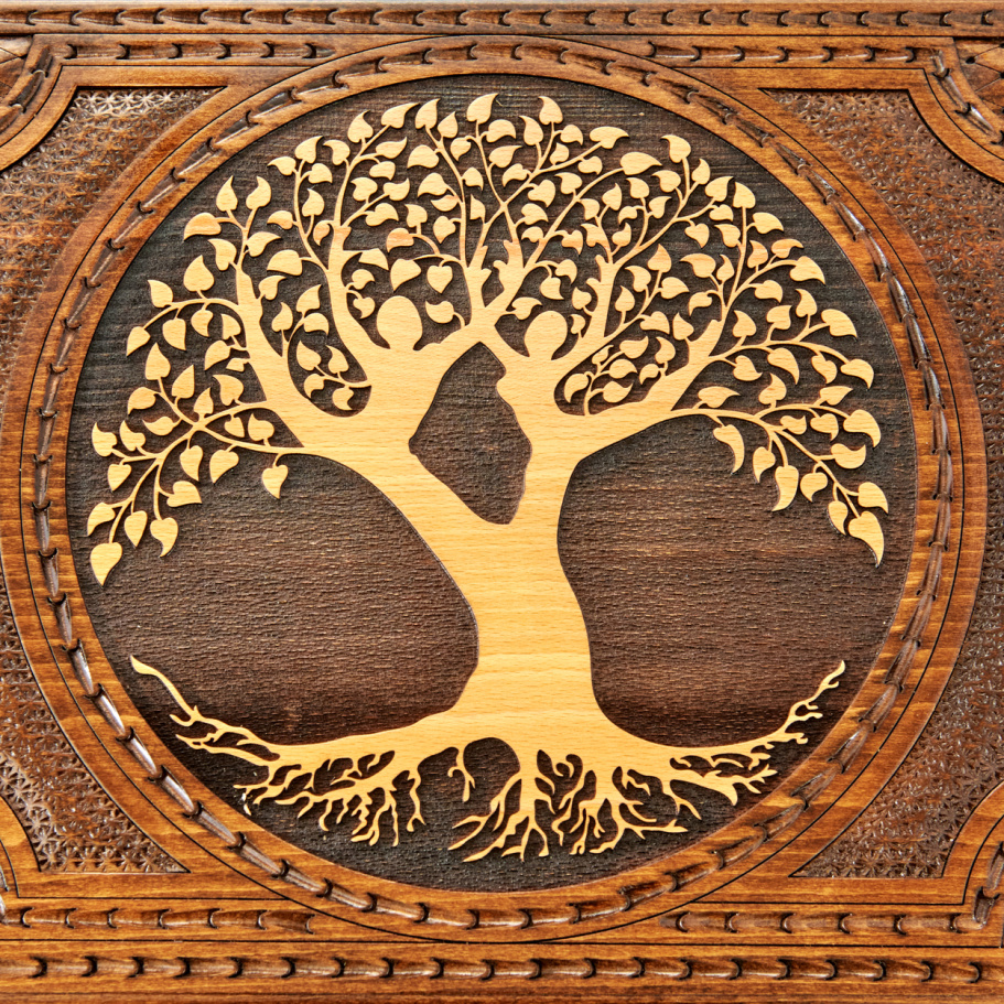 Стол ломберный Шахматы резные "Древо вечности" 60 купить в Нижнем Новгороде