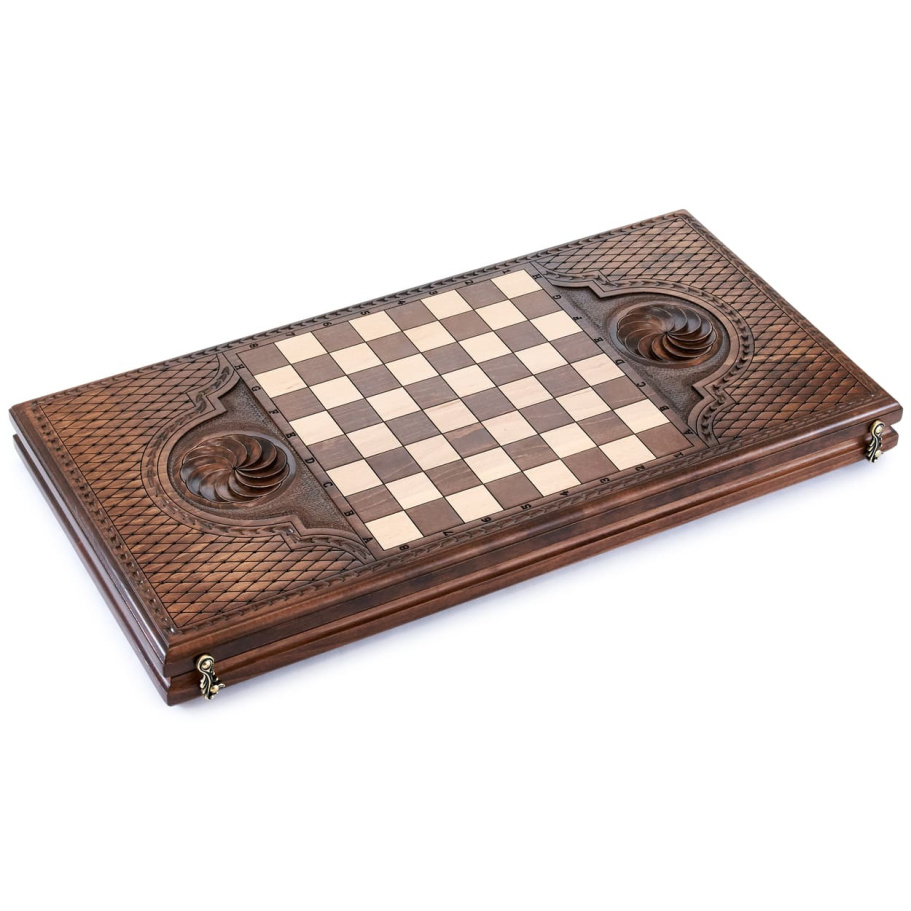 Нарды резные "Царь зверей" большие 60, Harutyunyan купить в Нижнем Новгороде