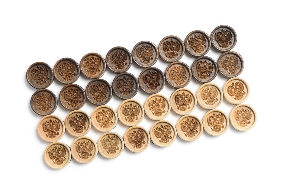 Фишки для нард "Держава" 29 мм, Harutyunyan