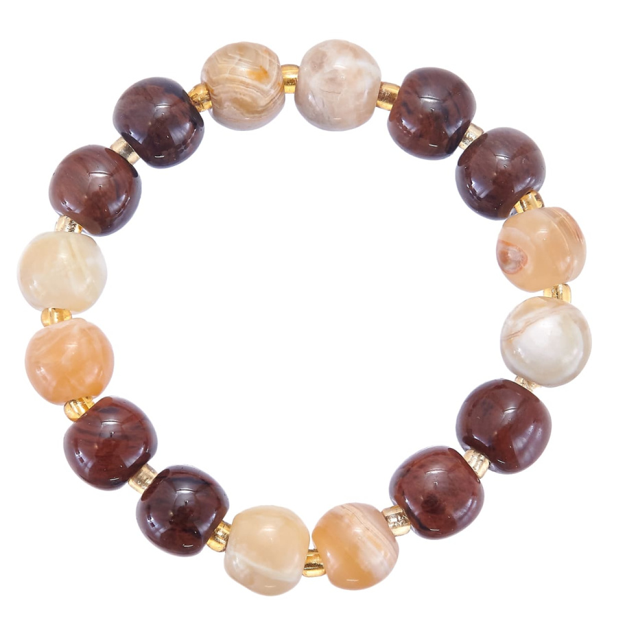 Браслет Эвентус желтый и коричневый камень 1.2 * 20, Давыдов купить в Нижнего Новгорода