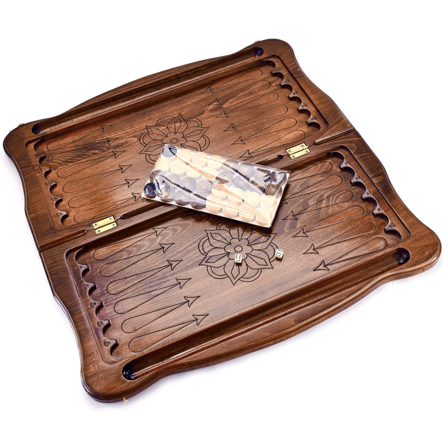 Нарды резные "Орел в атаке" большие 60, Даудов купить в Нижнем Новгороде