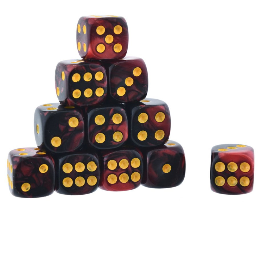 Кости игральные "Флора" акрил, красный, 12 мм (2 шт.) купить в Нижнем Новгороде