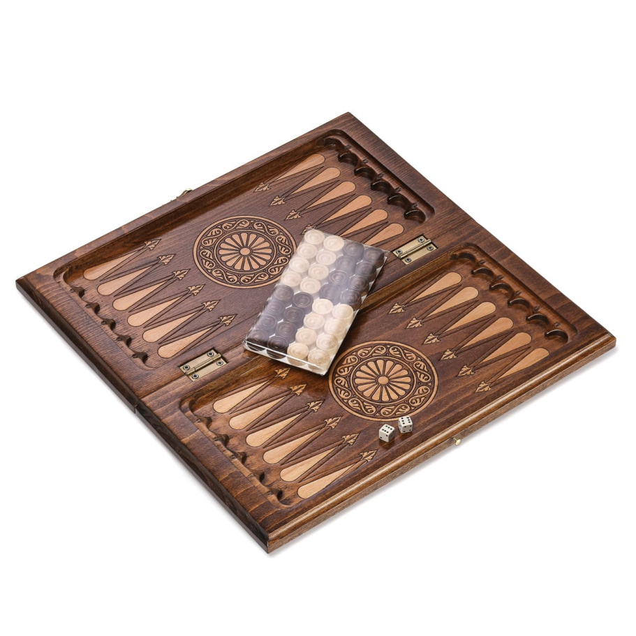 Нарды резные Рэкто "Герб России" малые 40, Harutyunyan купить в Нижнем Новгороде