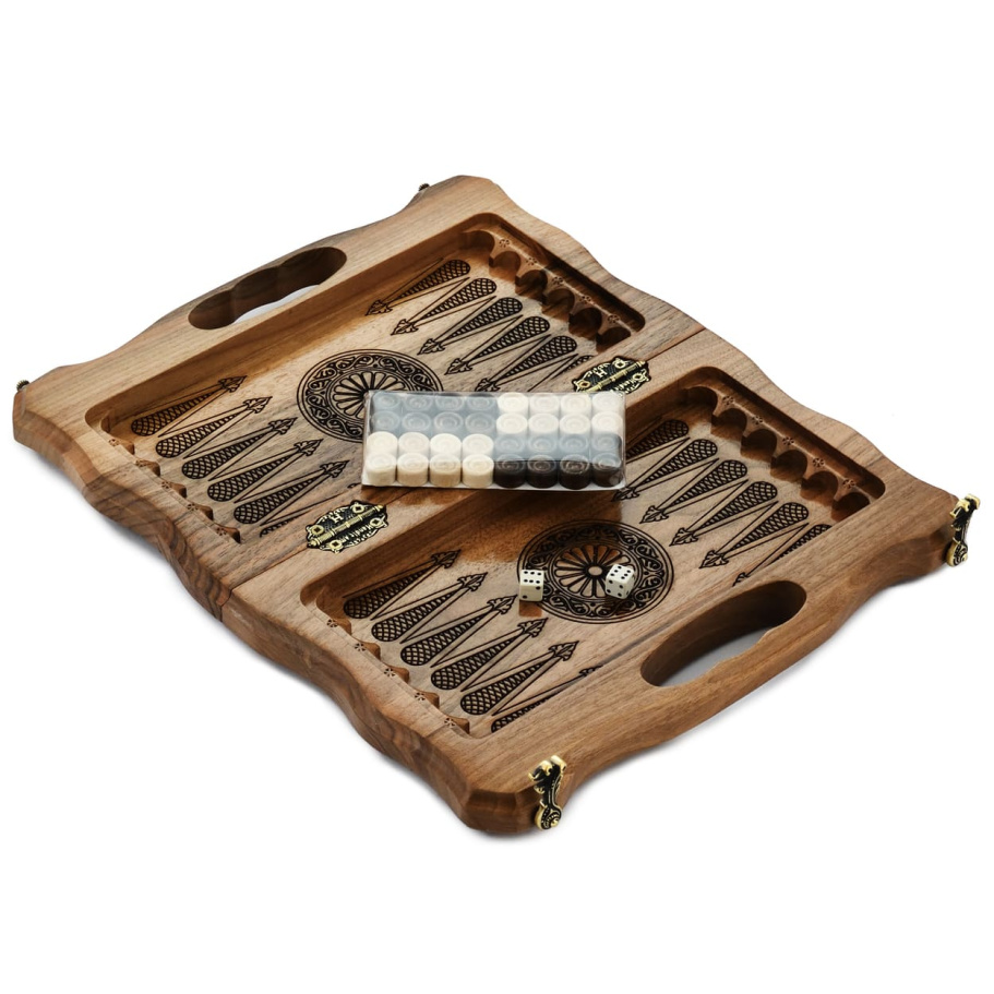 Шахматы + нарды резные "Топаз" 30 купить в Нижнем Новгороде