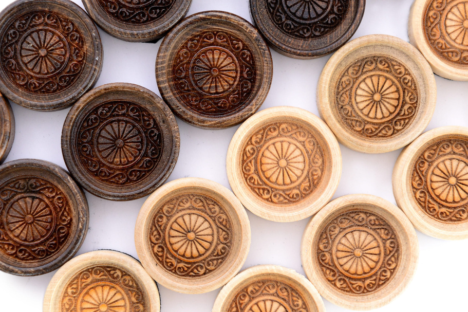 Фишки для нард и шашек "Орнамент" 29 мм, Harutyunyan купить в Нижнем Новгороде