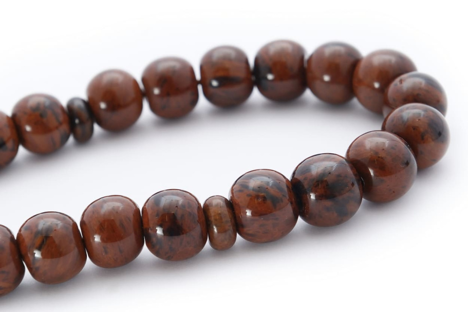 Четки с бусинами "Оскар" коричневый камень, Давыдов С. купить в Нижнем Новгороде