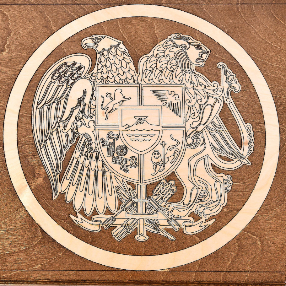 Нарды "Герб Армении"  большие 60, Harutyunyan купить в Нижнем Новгороде