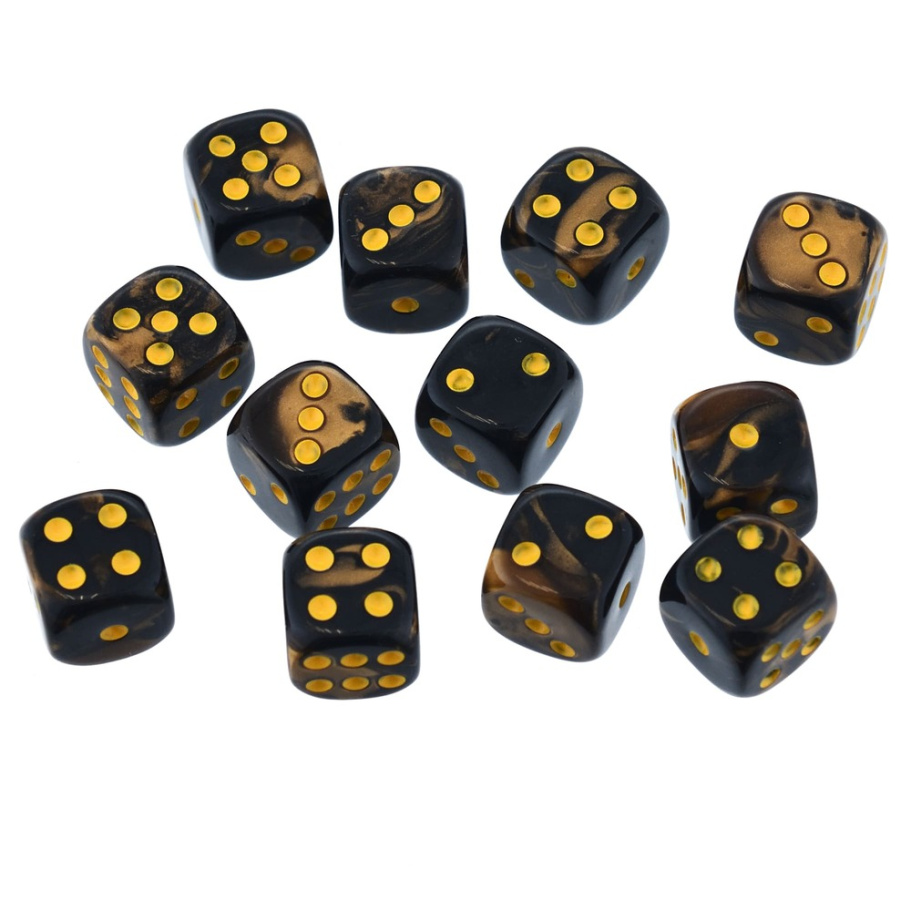 Кости игральные "Флора" акрил, желтый, 12 мм (2 шт.) купить в Нижнем Новгороде