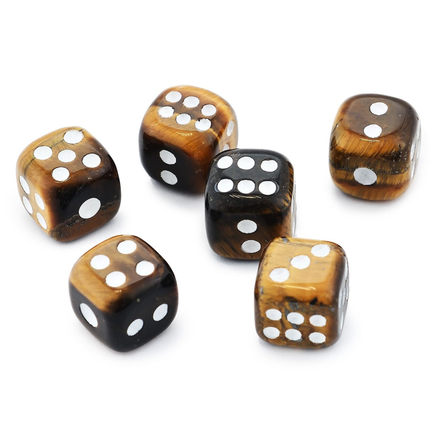 Кости игральные "Гамма" камень, коричневый, 15 мм (2 шт.) купить в Нижнем Новгороде