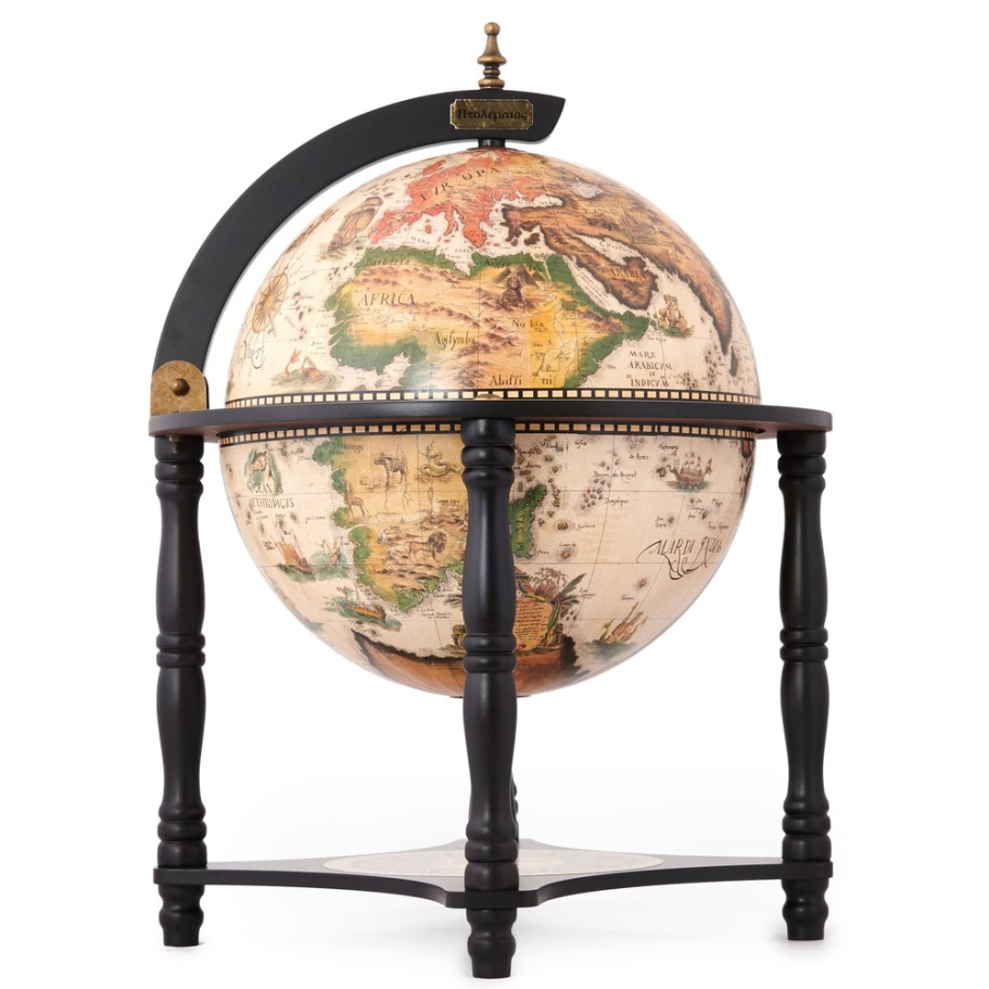 Глобус бар настольный "Ортелиус", сфера 33 см купить в Нижнем Новгороде