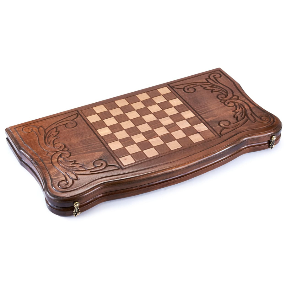 Нарды резные "Герб РФ" большие 60, Даудов купить в Нижнем Новгороде