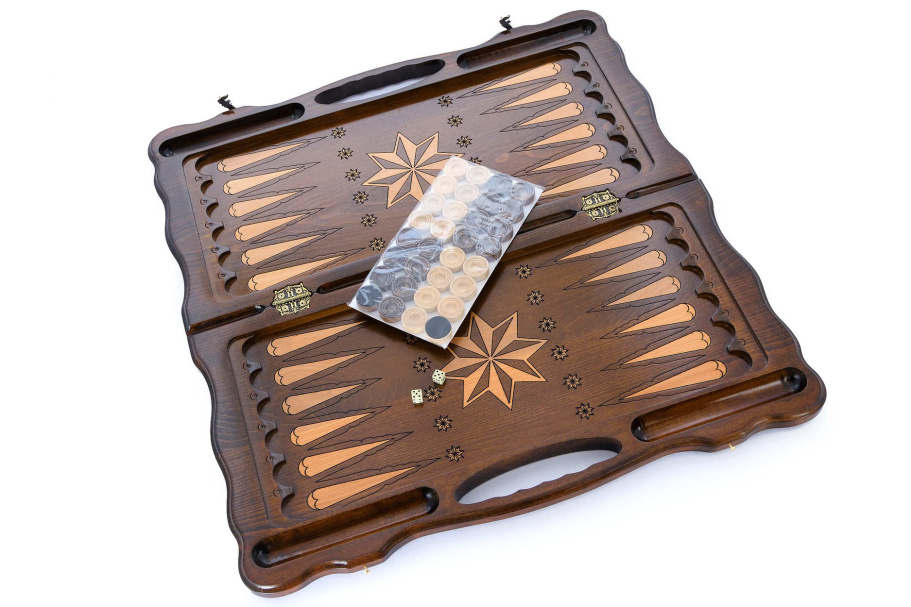 Нарды резные "Орел 3" большие 60, Harutyunyan купить в Нижнем Новгороде