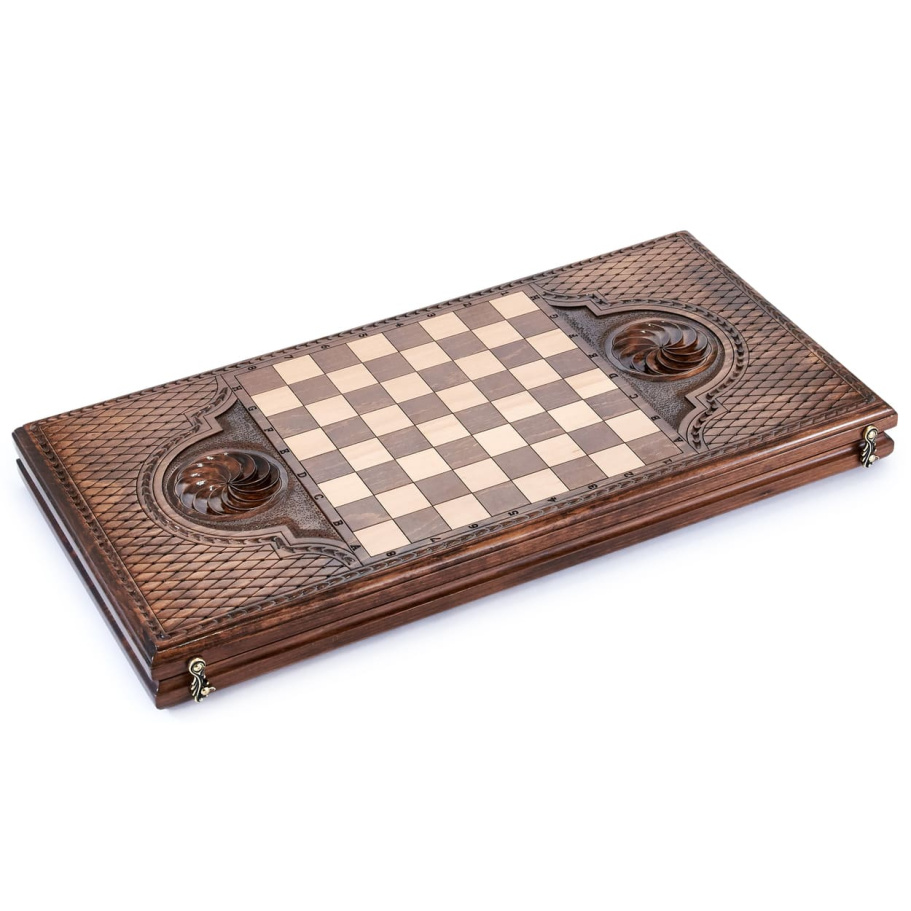 Нарды резные "Вольный орел" большие 60, Harutyunyan купить в Нижнем Новгороде