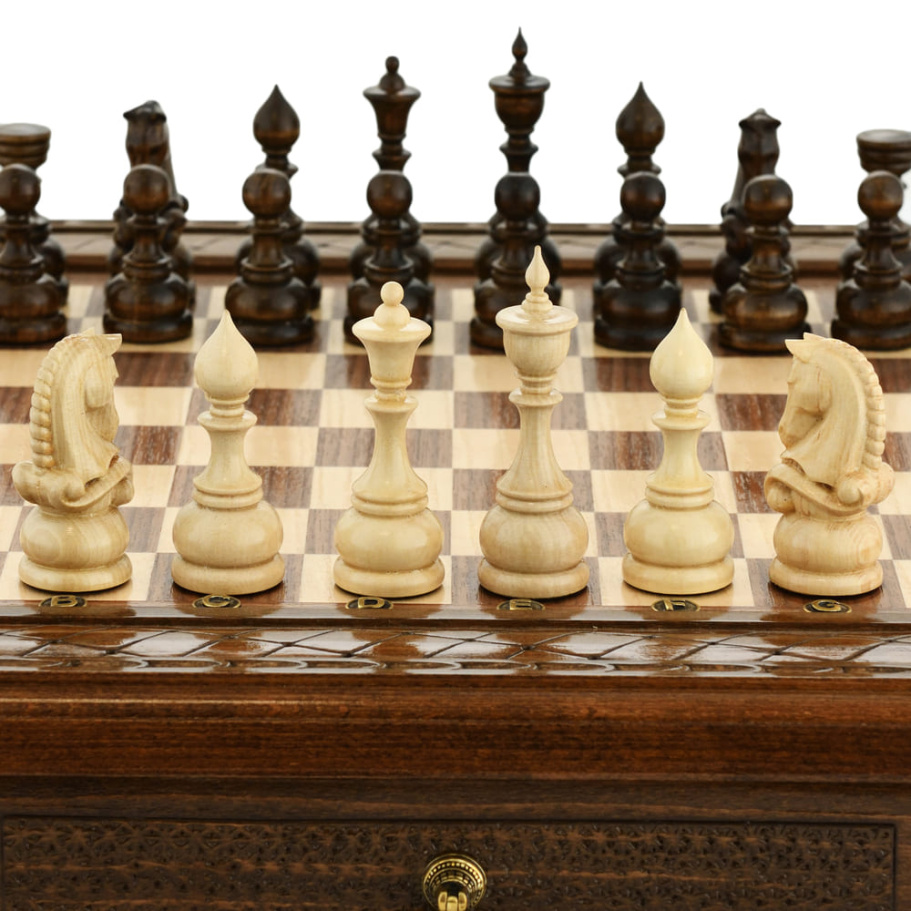 Шахматы резные в ларце "Гранд" 50, Harutyunyan купить в Нижнем Новгороде