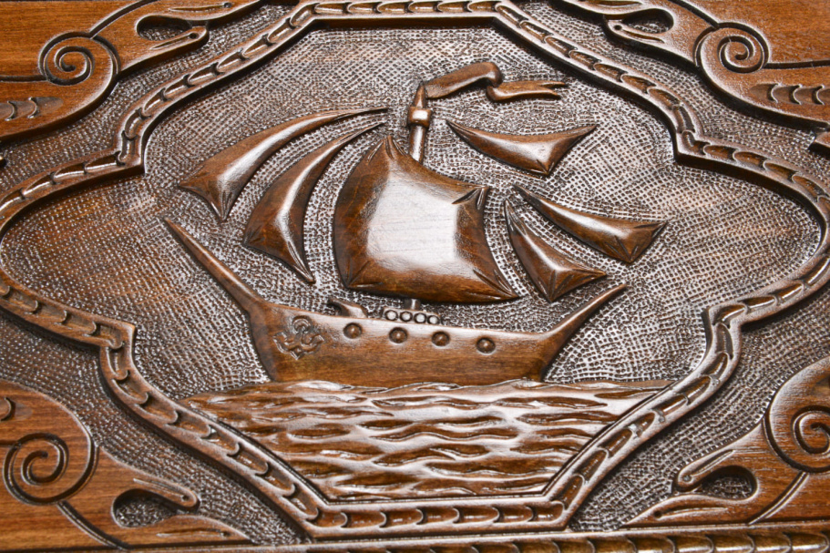 Нарды резные "Веселый Парус"  большие 60, Harutyunyan купить в Нижнем Новгороде