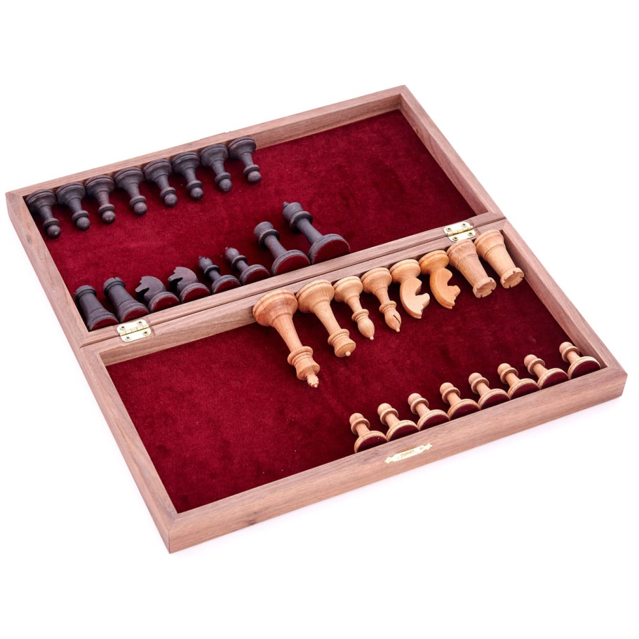 Шахматы складные "Ликбез" орех, WoodGames купить в Нижнем Новгороде