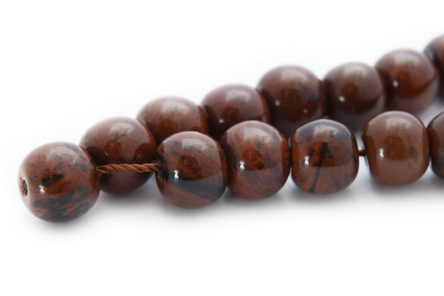 Четки с бусинами "Оскар" коричневый камень, Давыдов С. купить в Нижнем Новгороде