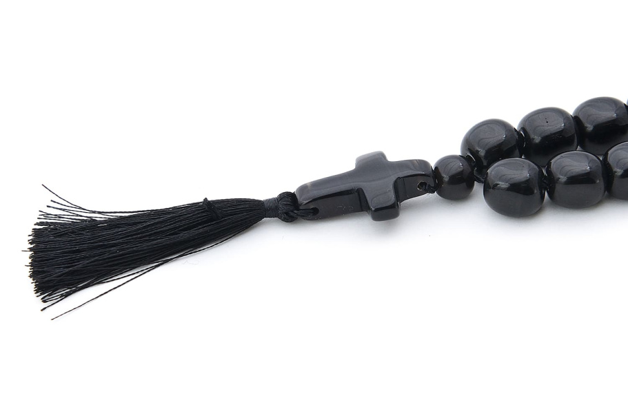 Четки Православные "Крест" черный камень, Давыдов С. купить в Нижнем Новгороде