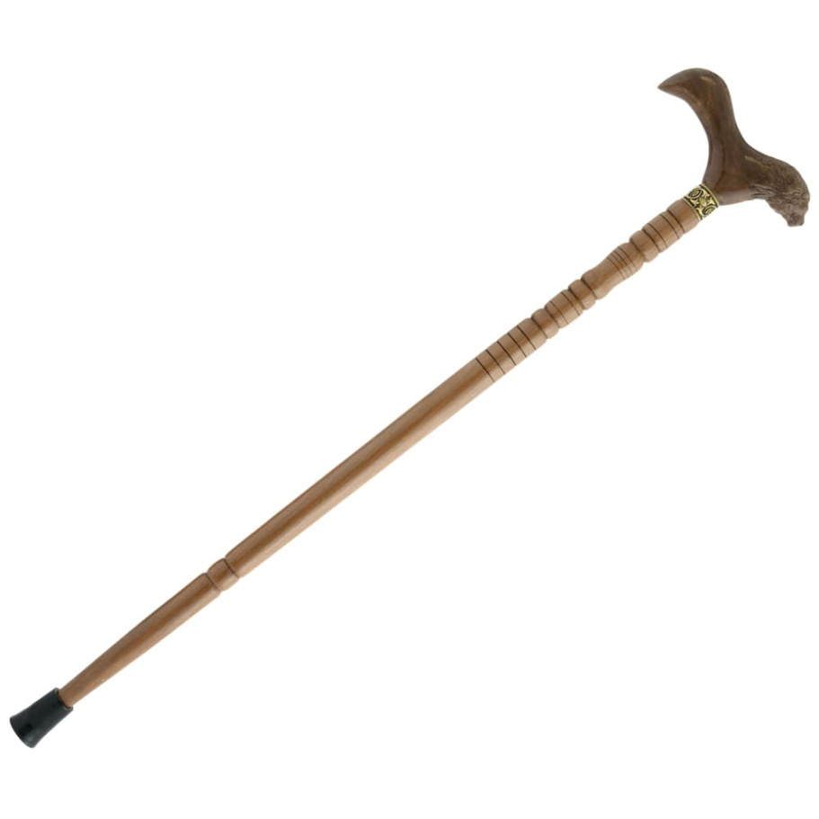 Трость резная опорная Лев, орех купить в Нижнем Новгороде