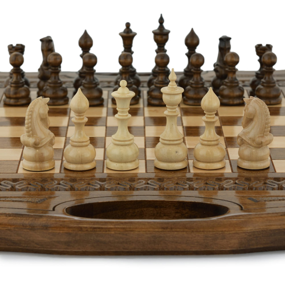 Шахматы + нарды резные "Диэрра" 40, Harutyunyan купить в Нижнем Новгороде