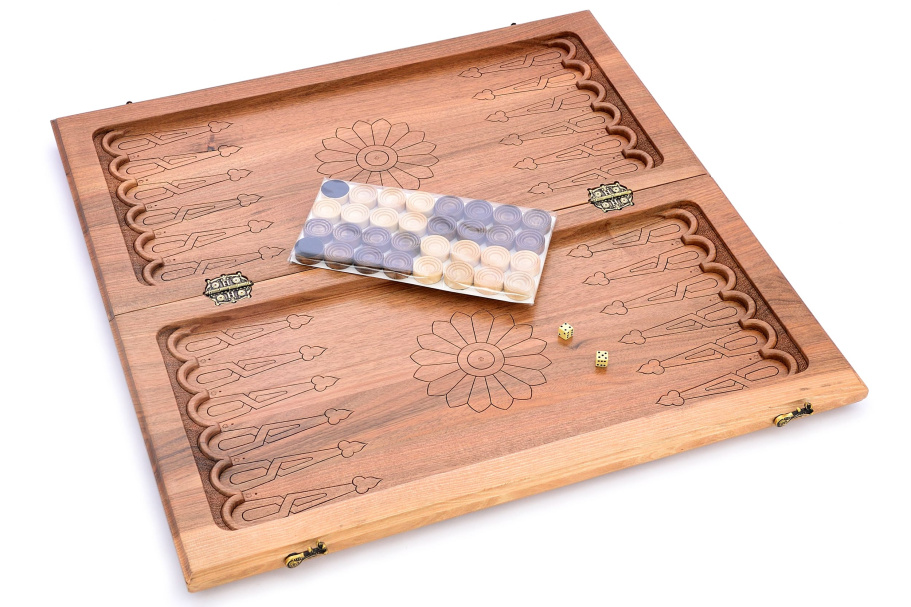 Нарды резные Коллаборация "Гектор" большие 60, Безумец купить в Нижнем Новгороде