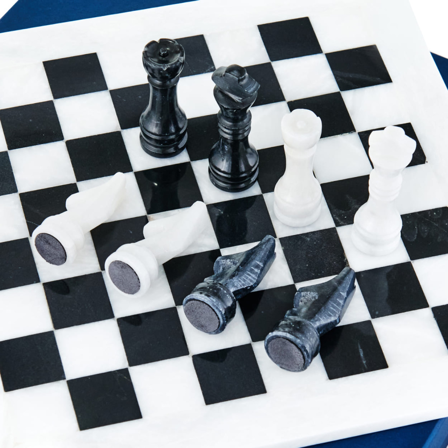 Шахматы каменные "Артер Карфаген" мрамор 40 купить в Нижнем Новгороде