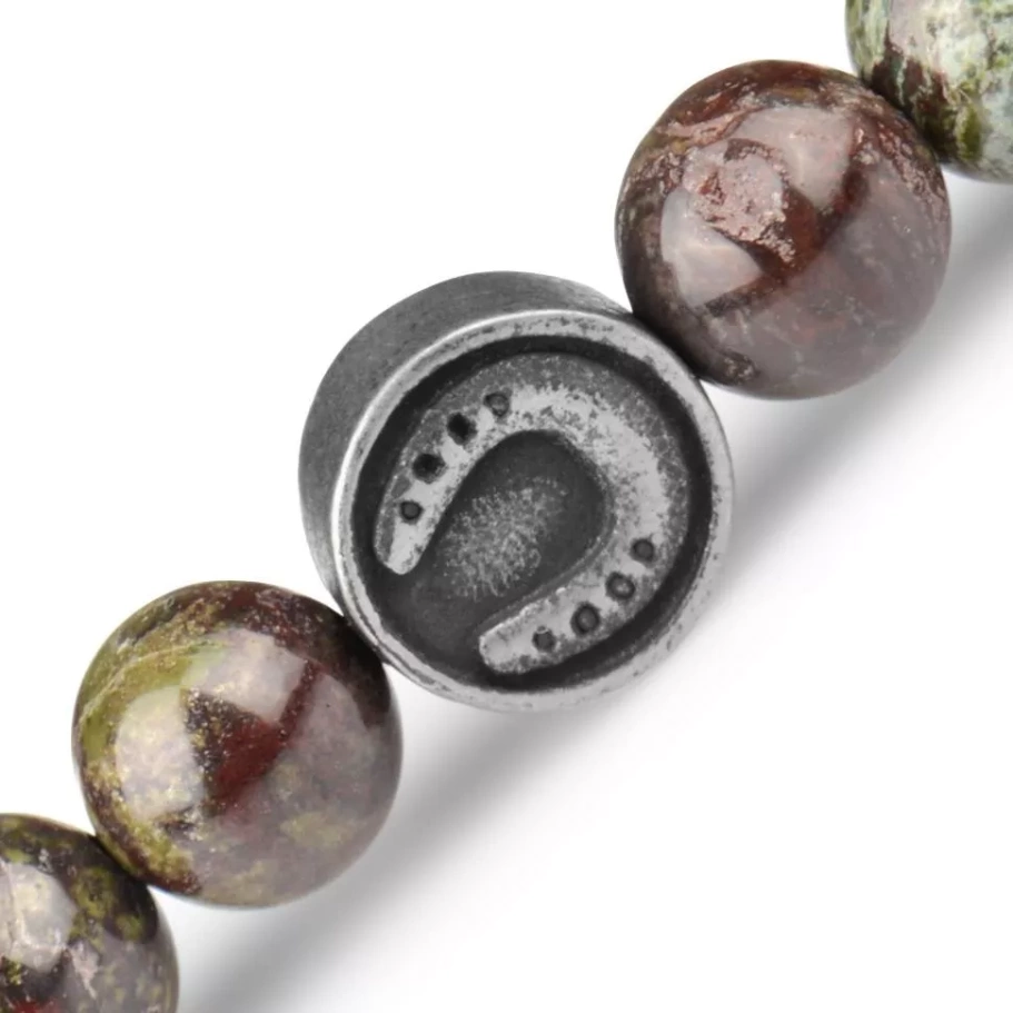 Браслет Лакки камень яшма и агат, 0.8 * 18 см купить в Нижнего Новгорода