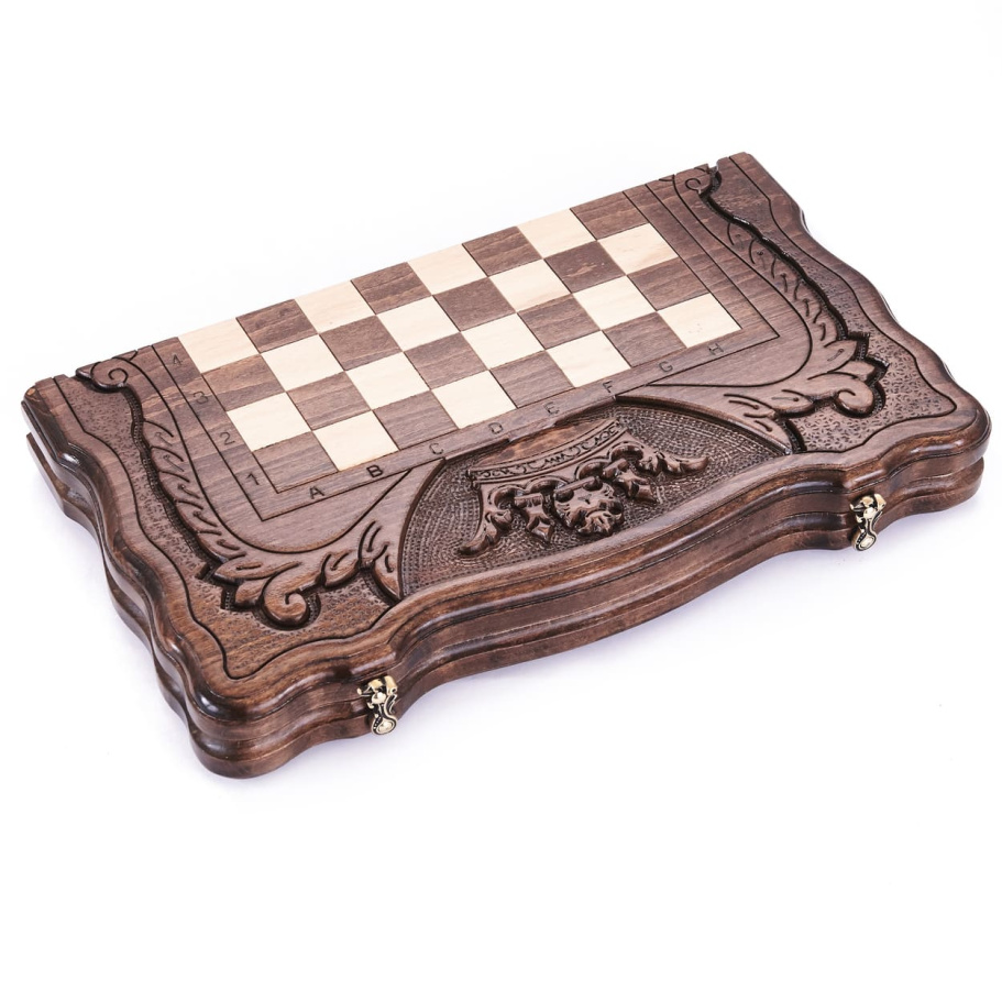 Шахматы + нарды резные "Корона" 40, Harutyunyan купить в Нижнем Новгороде