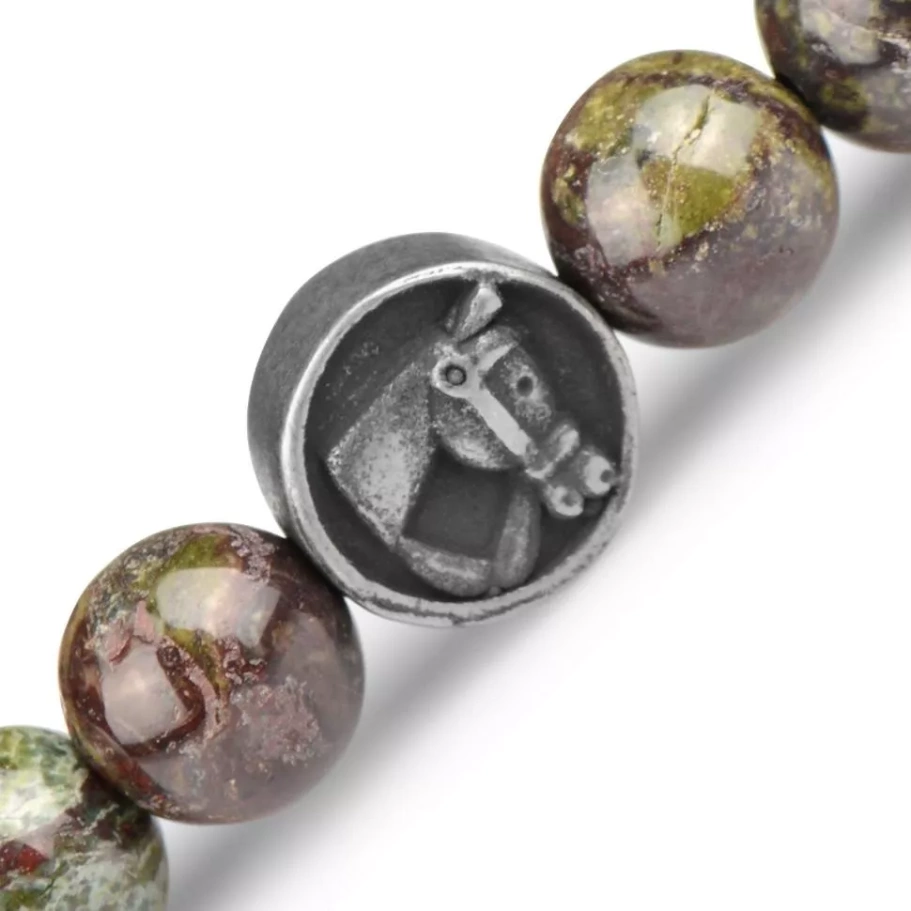 Браслет Лакки камень яшма и агат, 0.8 * 18 см купить в Нижнего Новгорода