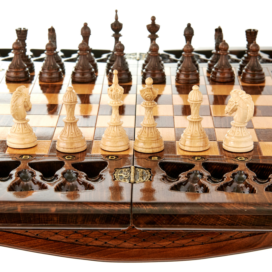 Стол ломберный Шахматы резные "Древо вечности" 60 купить в Нижнем Новгороде