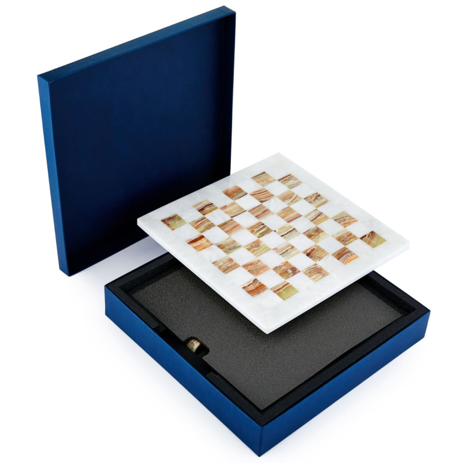 Шахматы каменные "Карфаген" мрамор и оникс 30 купить в Нижнем Новгороде