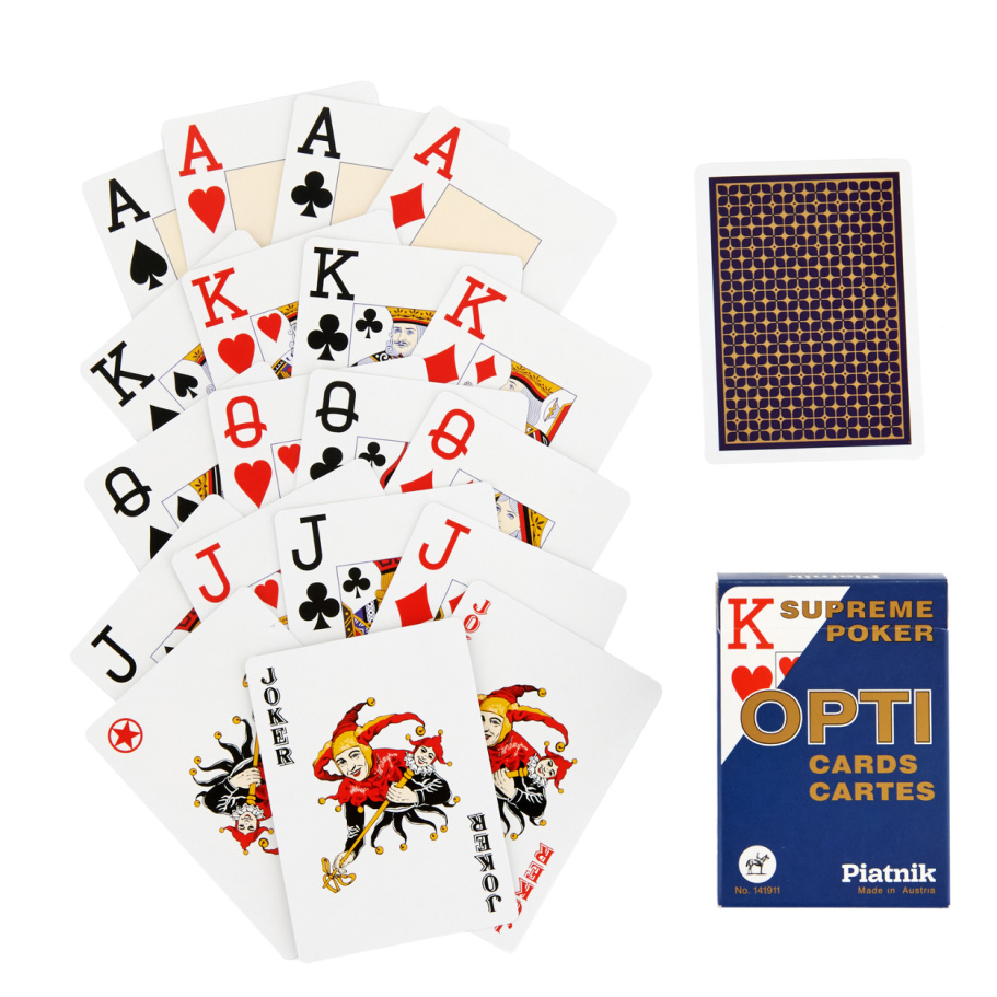 Карты игральные "Опти Покер" синяя рубашка, 55 карт купить в Нижнем Новгороде