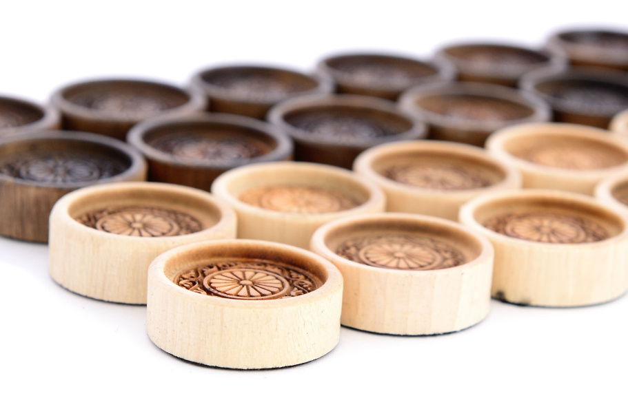 Фишки для нард и шашек "Орнамент" 29 мм, Harutyunyan купить в Нижнем Новгороде