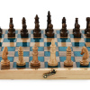 Шахматы + нарды резные "Лазурит" 40 купить в Нижнем Новгороде