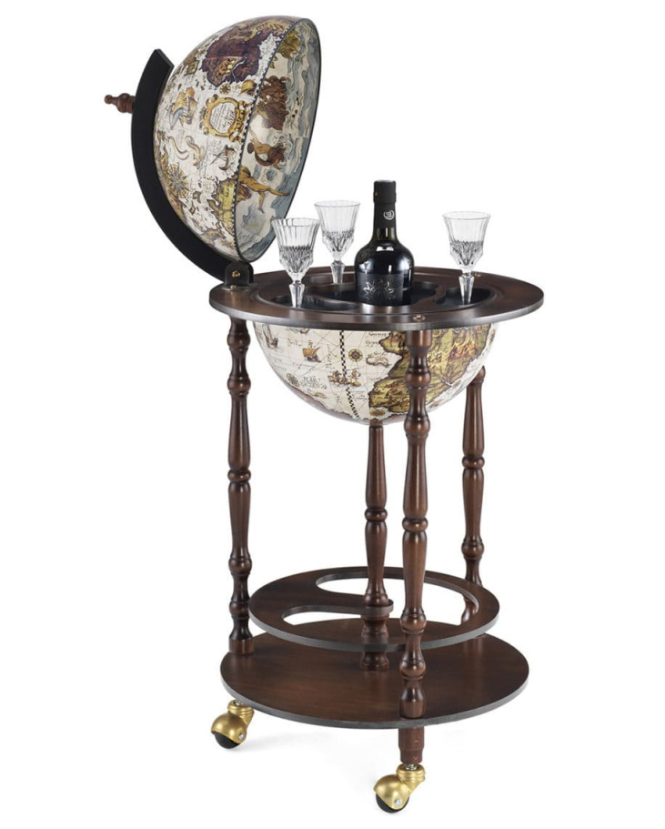 Глобус бар напольный "Эпоха", сфера 33 см купить в Нижнем Новгороде