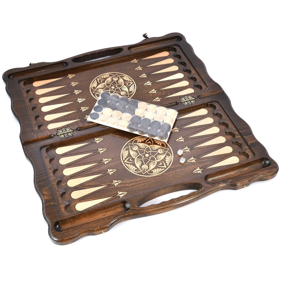 Нарды резные "Лошадиные Тинги" большие 60, Harutyunyan купить в Нижнем Новгороде