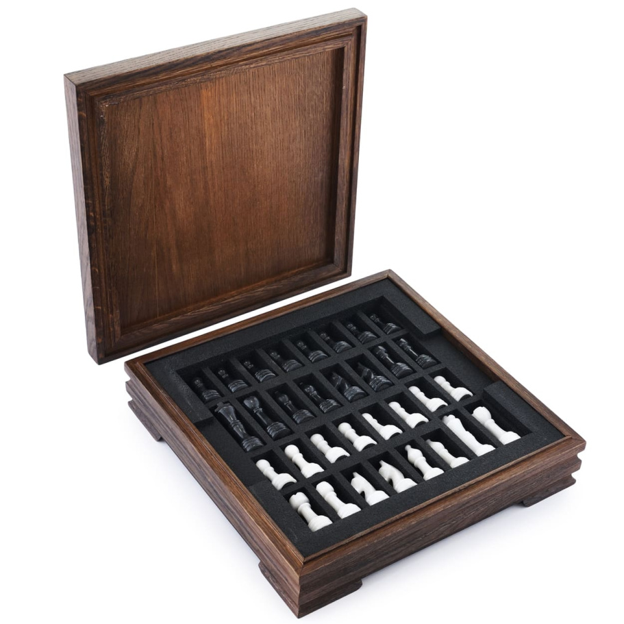 Шахматы из камня "Эпос" мрамор 30 купить в Нижнем Новгороде