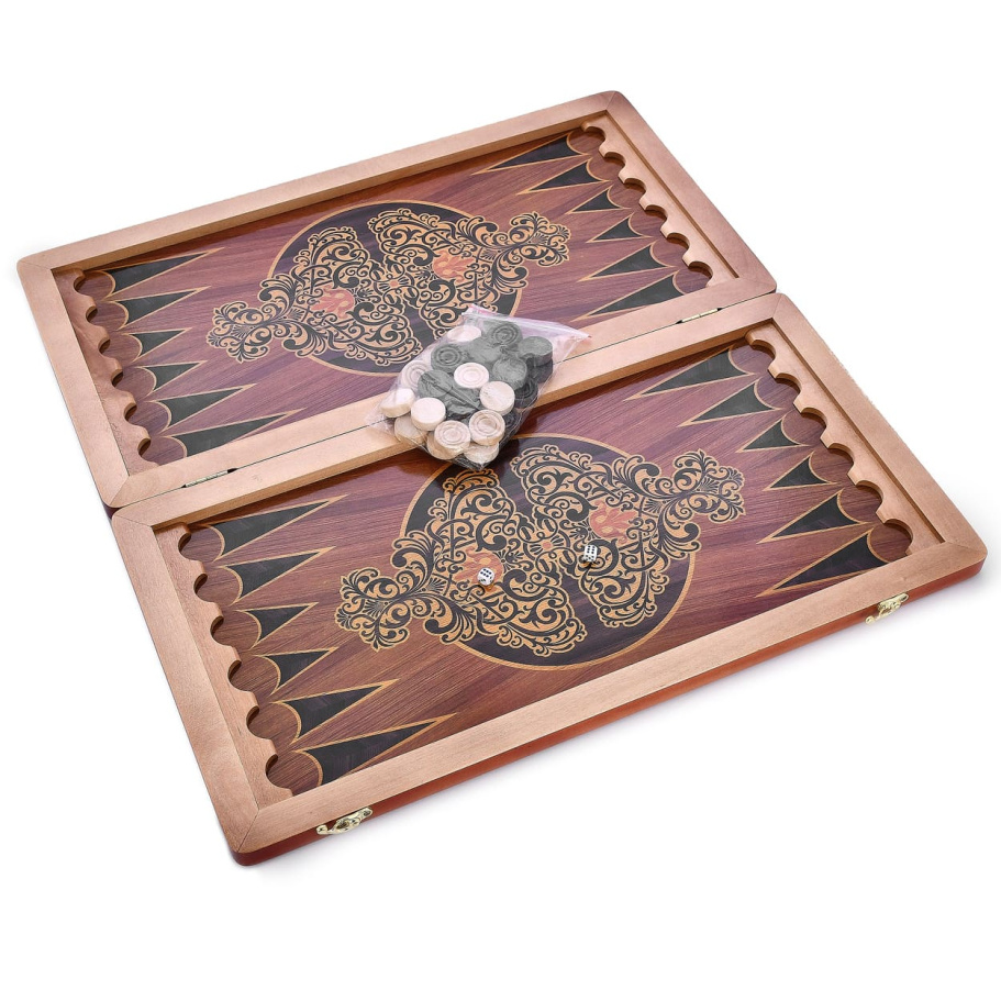 Нарды кожаные Пермские "Золотой питон" средние 50 купить в Нижнем Новгороде