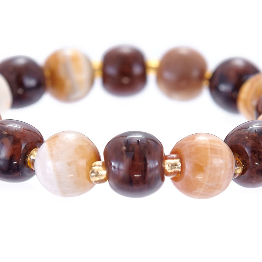 Браслет Аристей желтый и коричневый камень 1.2 * 20, Давыдов купить в Нижнего Новгорода