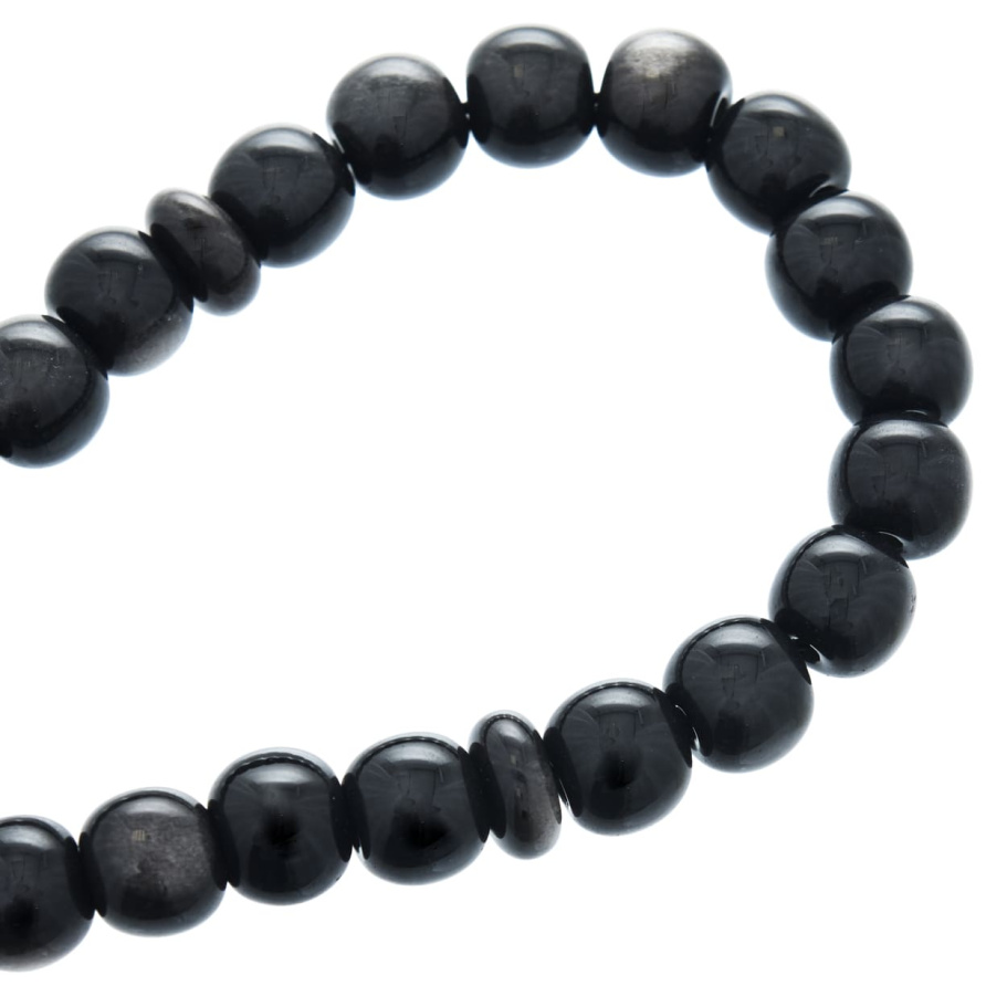 Четки с бусинами "Оскар" черный камень с лунным оттенком, Давыдов С. купить в Нижнем Новгороде