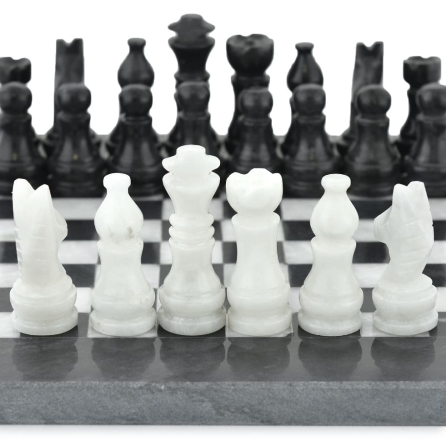 Шахматы из камня "Олимп" мрамор 20 купить в Нижнем Новгороде